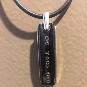Authentic Tiffany & Co Titanium & Silver Necklace